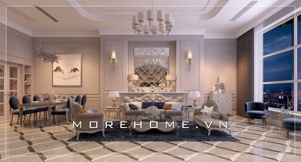 Xu hướng lựa chọn sofa chung cư tân cổ điển ngày càng được ưa chuộng