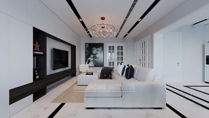 Tham khảo 25 ý tưởng phòng khách ấn tượng cho thiết kế căn hộ chung cư Officetel 2022-2024